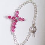 Beaded Christian Cross Brac..
