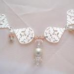 Elegant Silver & Crystal Ne..
