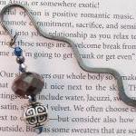 Beaded Bookmark, Gun Metal ..