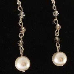 Crystal Earrings with Crystal Pearls
