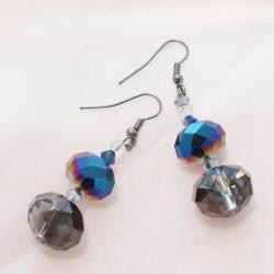 Earrings, Stacked Rondells