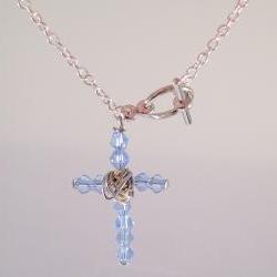Crystal cross bracelet