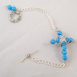Beaded Cross Bracelet