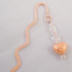 Beaded Copper Bookmark
