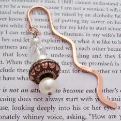 Beaded Bookmark Copper