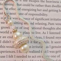 Silver Beaded Bookmark